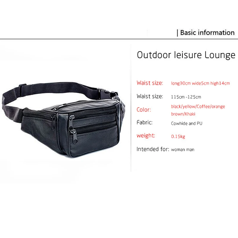 

Fashion Men Waist Packs Men Organizer Travel Waist Pack Necessity Waist belt Mobile Phone Bag