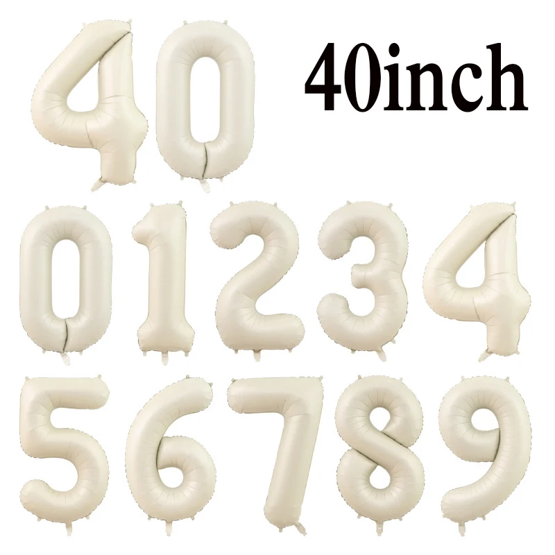 Шары воздушные из фольги в виде цифр 40 дюймов