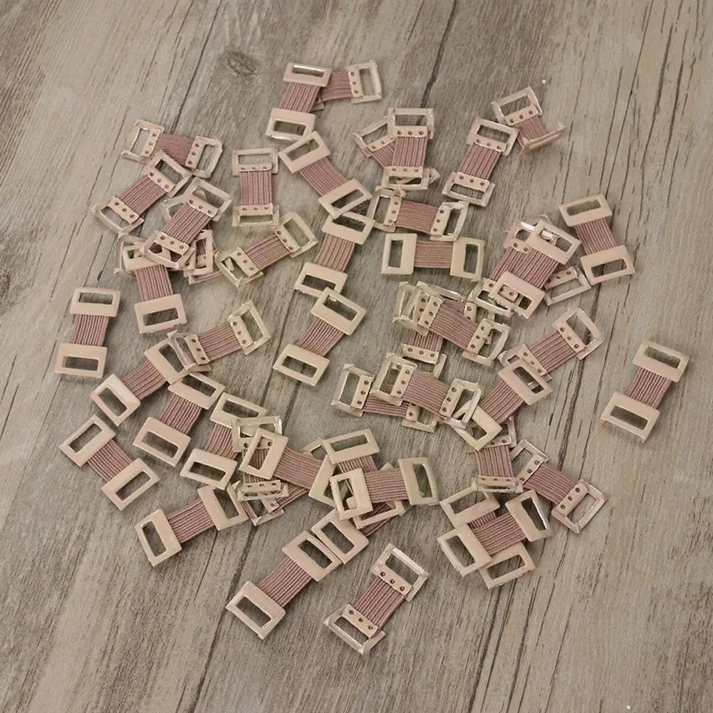 

10 шт./пакет сменная эластичная повязка, растягивающиеся металлические зажимы, фиксация, Цвет Белый/кофейный, эластичная для Ba F6l1