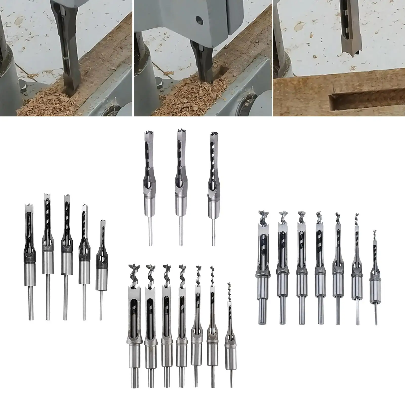 HSS квадратное отверстие Электроинструмент сверло деревообрабатывающая вставка