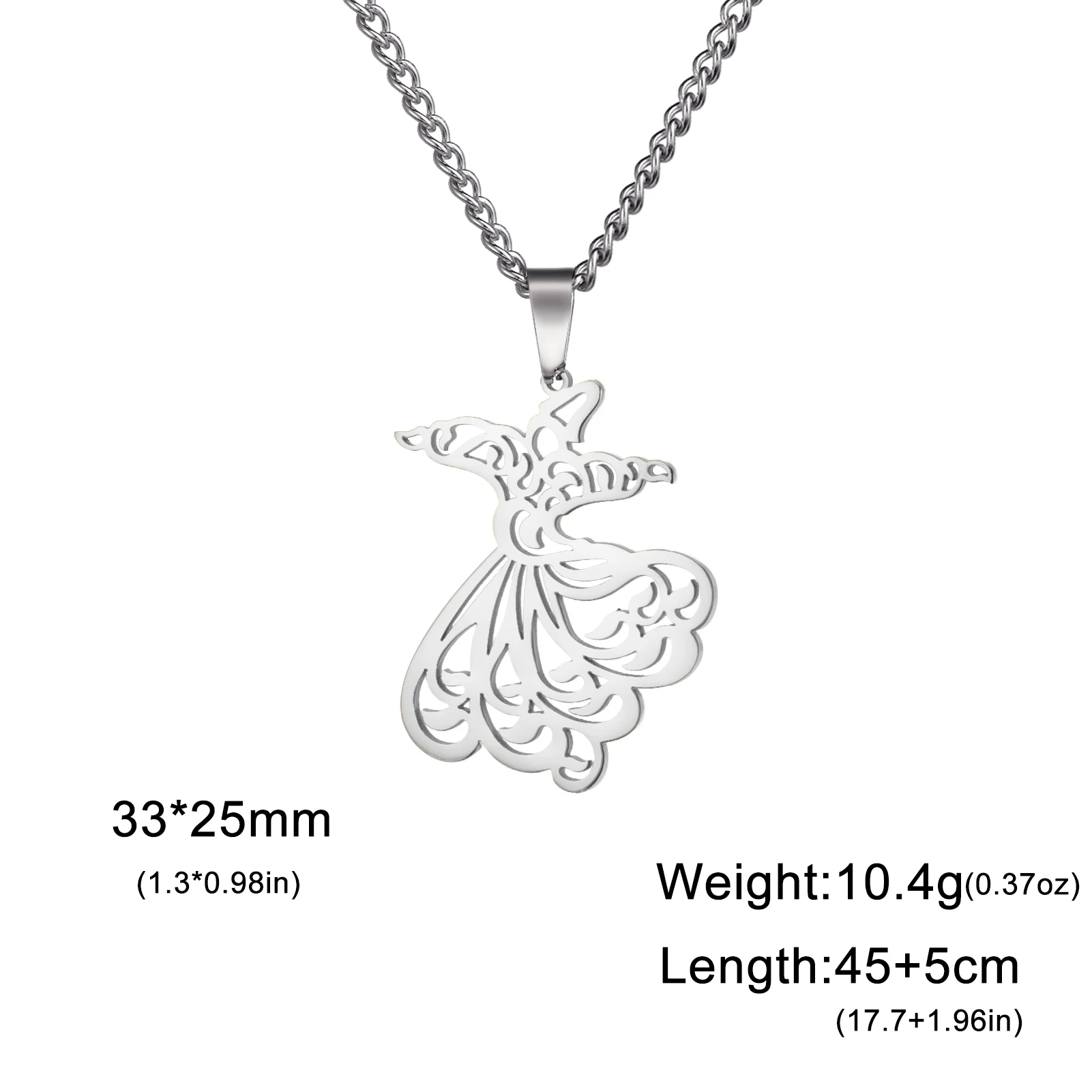 LIKGREAT мусульманское ожерелье с подвеской для танцев Sufi женщин колье из