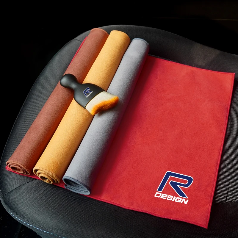 Щетка для пыли на значках автомобиля мягкая щетка полотенце мытья сушильное Volvo