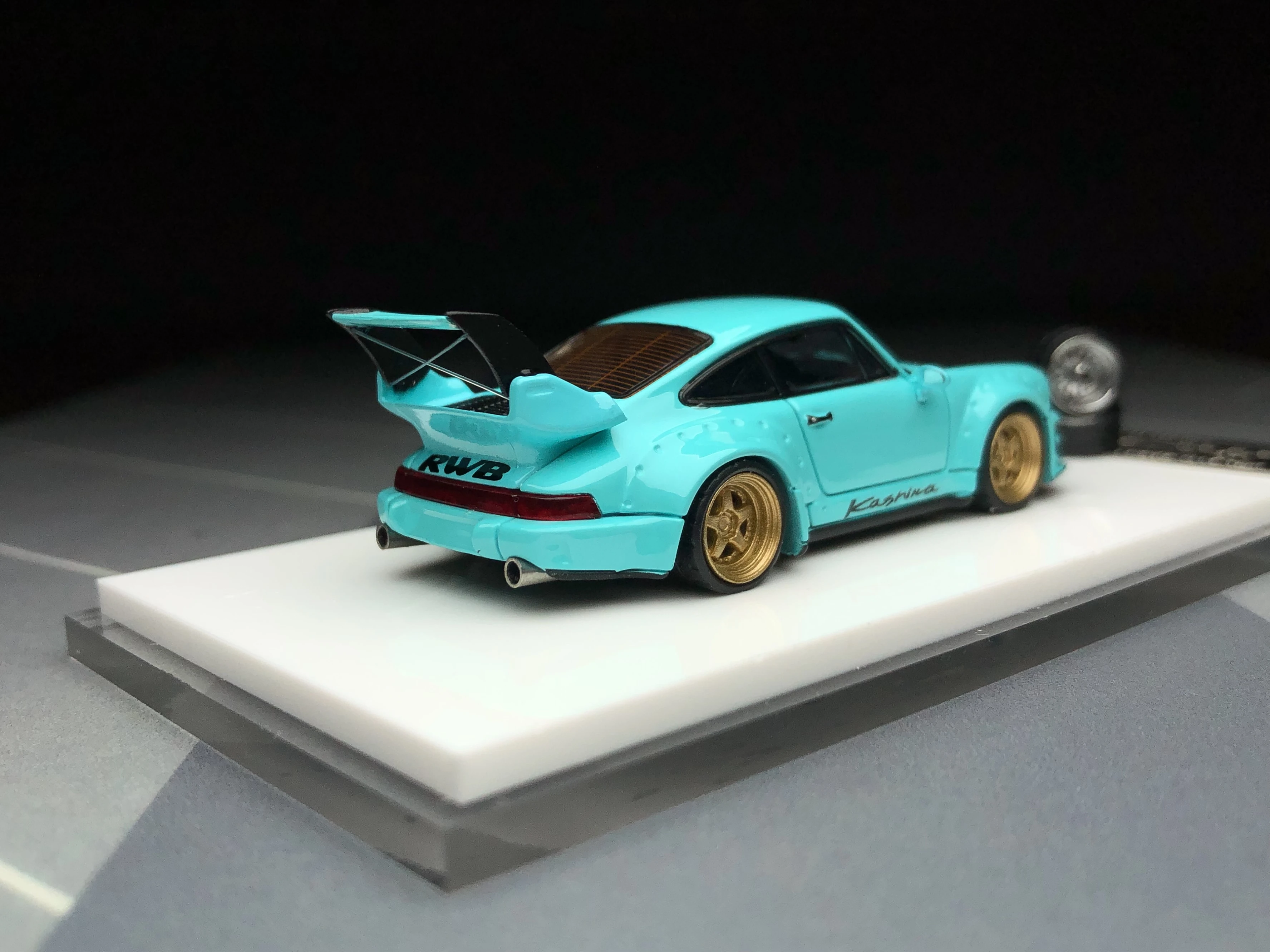 FS 1:64 Fast Speed Blue RWB 974 гоночная спортивная модель литая под давлением металлическая