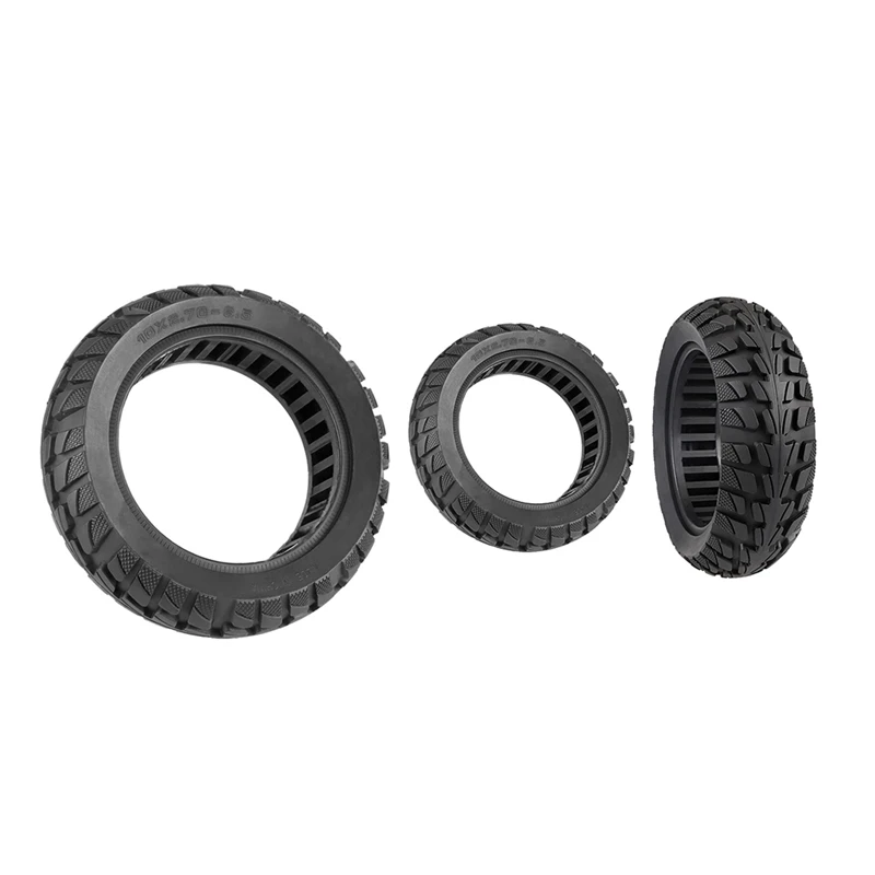 

1 Piece 10Inch Electric Scooter Solid Tire Off-Road Anti-Skid Wear-Resistant Scooter Tubeless Tire ,2