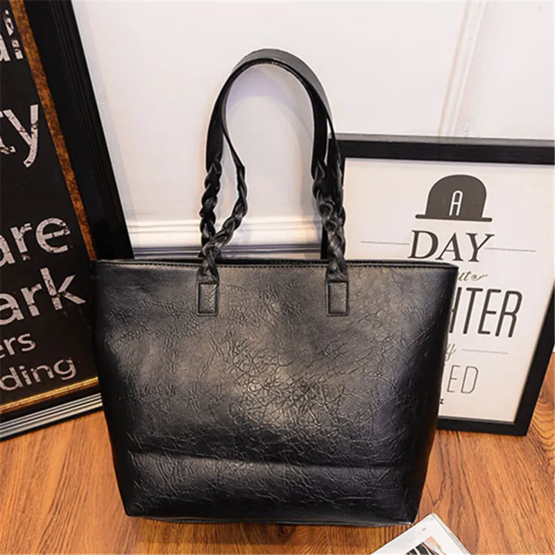 

2022 Women's PU Leather Vintage Bags Female Tassel Tote Shoulder Bags For Women Big Capacity Purses and Leather Handbag