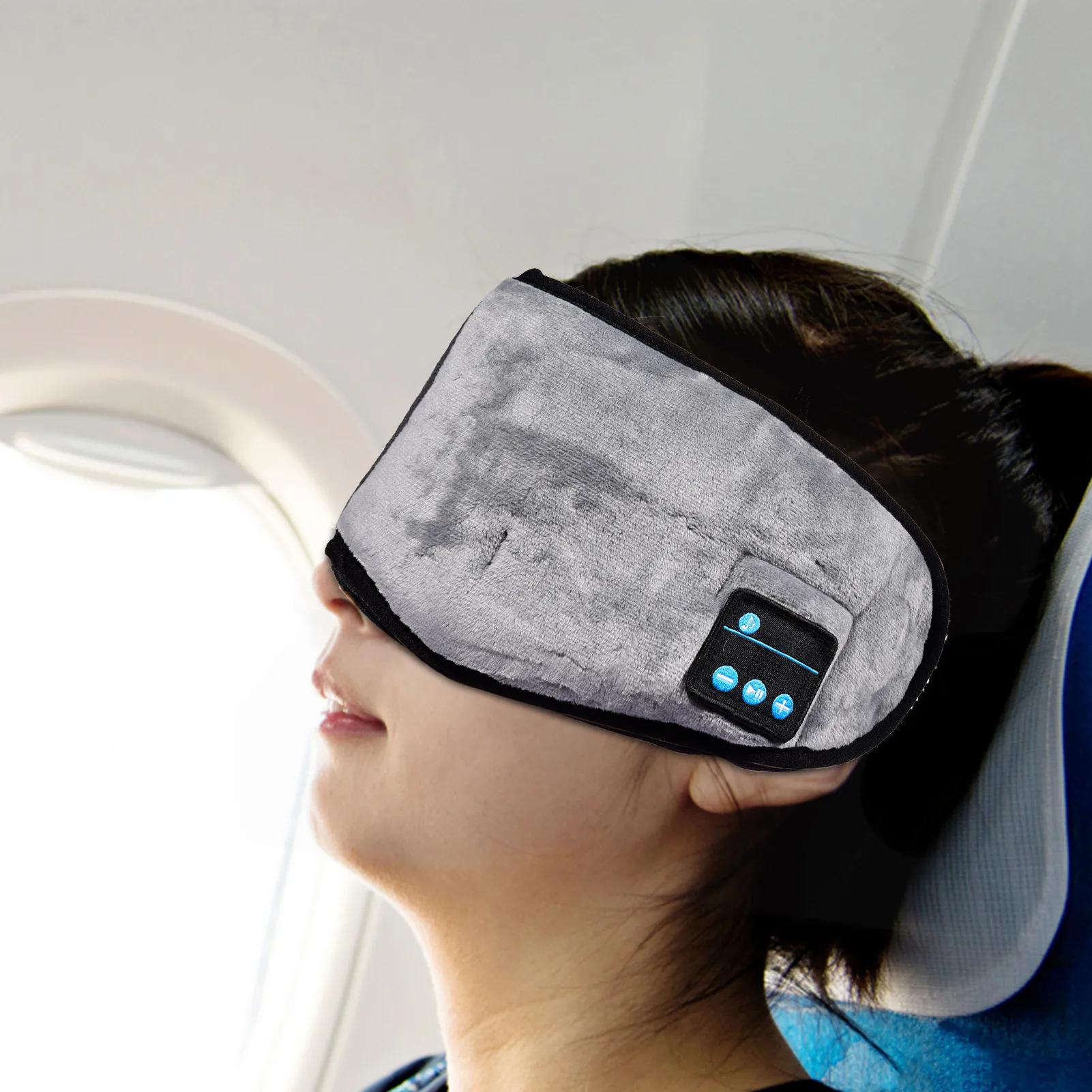 

Comfort Sleep Headphones Blue tooth Eye Mask Wireless Blue tooth Music Travel Flying Sleeping Mask with Built-in Speakers