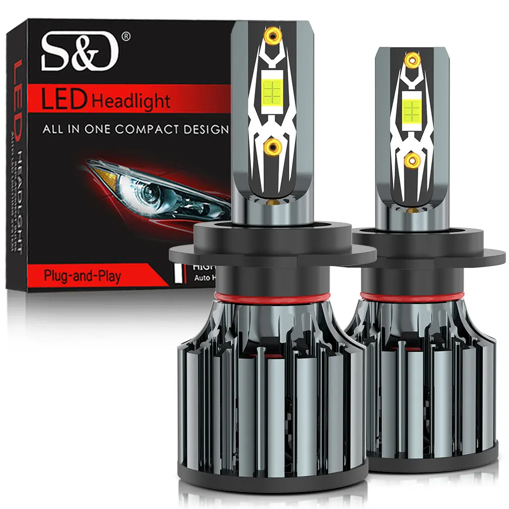 

30000LM H1 H4 H7 LED Canbus H8 H11 9005 HB3 9006 HB4 9012 Hir2 9008 H13 Светодиодная лампа 3570 CSP Автомобильный комплект Турбо противотуманная фара
