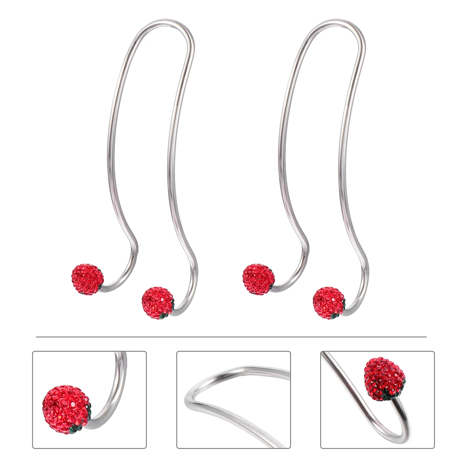 

2 PCS Car Hook Multipurpose Hanger Car Rear Hook Organizer Headrest Hanger Hook Auto Purse Hooks Rhinestones Headrest Purse Hook