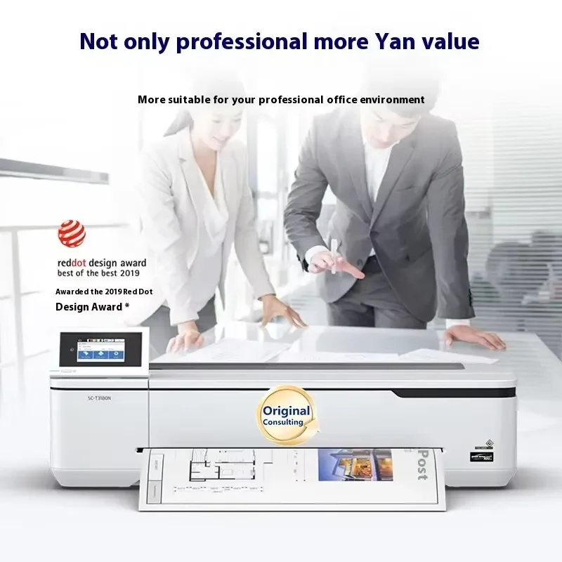 Фото Для SC-T3180N: широкоформатный фотопринтер Epson A1 24 дюйма для чертежей, инженерных рисунков, печати красными штампами и цветной печатью. №2