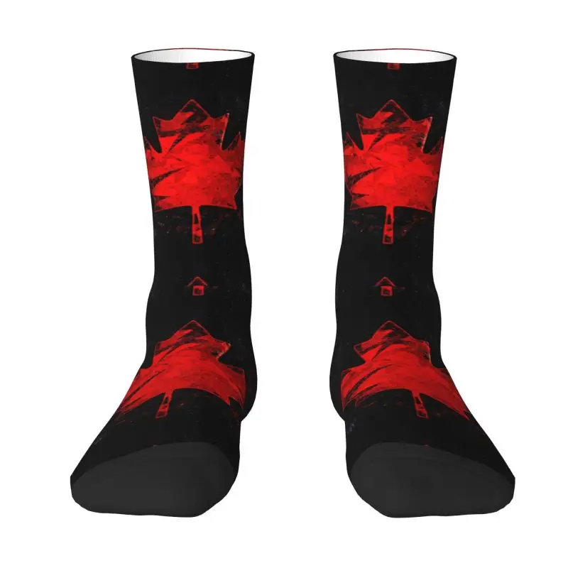 

Canada Flag Mens Crew Socks Unisex Cool Canadian Patriotic Spring Summer Autumn Winter Dress Socks