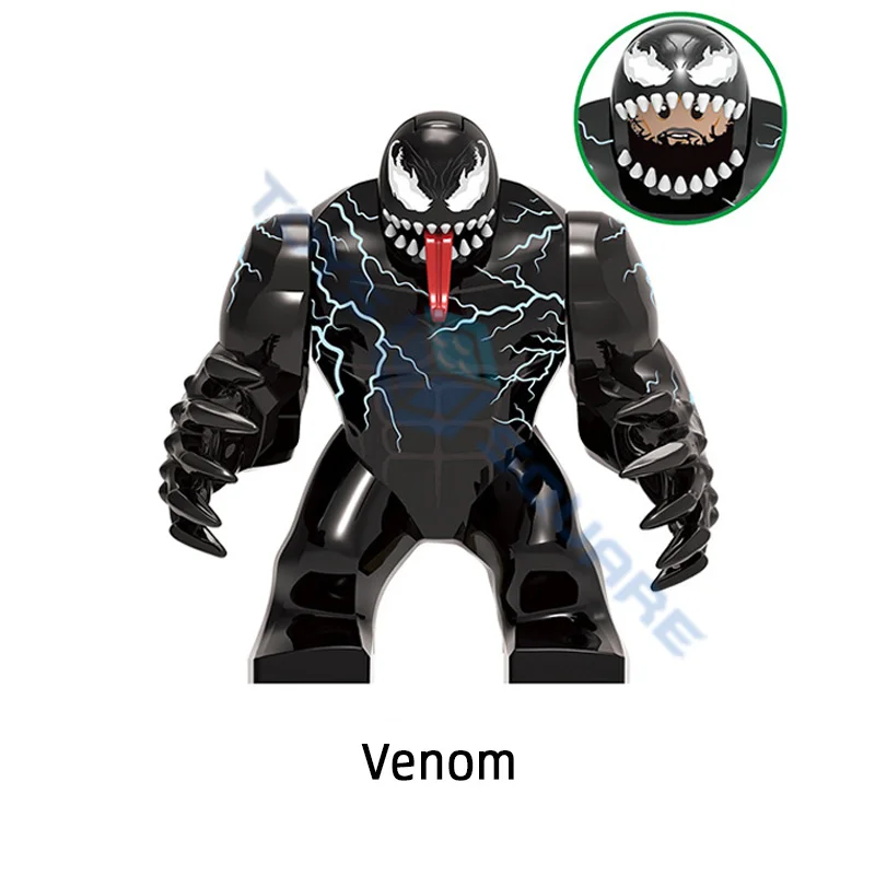Конструктор Big Thanos Веном карнидж Халк ящерица райот Железный Патриот токсин