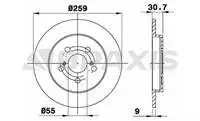 

Зеркало заднего тормозного диска AE0403 для PRIUS VER S 1.33VVT I