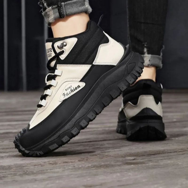 Мужская обувь уличная походная с высоким берцем для мужчин удобные