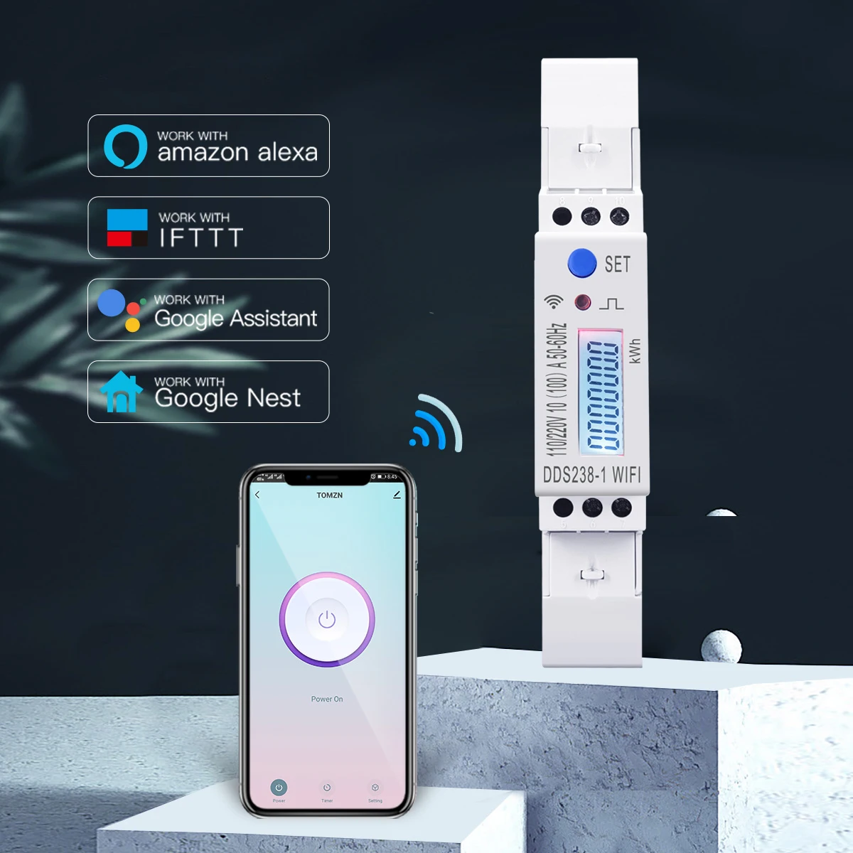 Din-рейка 110 А 18 мм 2 фазы 3 провода Wi-Fi | Инструменты