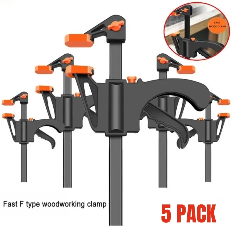 Купи Adjustable Handheld Woodworking Spreader DIY Gadget Tool Ratchet Quick Release Clip Kit 4inch Mini F Clamp Woodworking Clamp за 272 рублей в магазине AliExpress