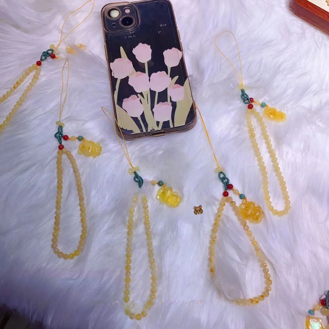 Сумка на ремешке для мобильного телефона из натурального пчелиного воска с