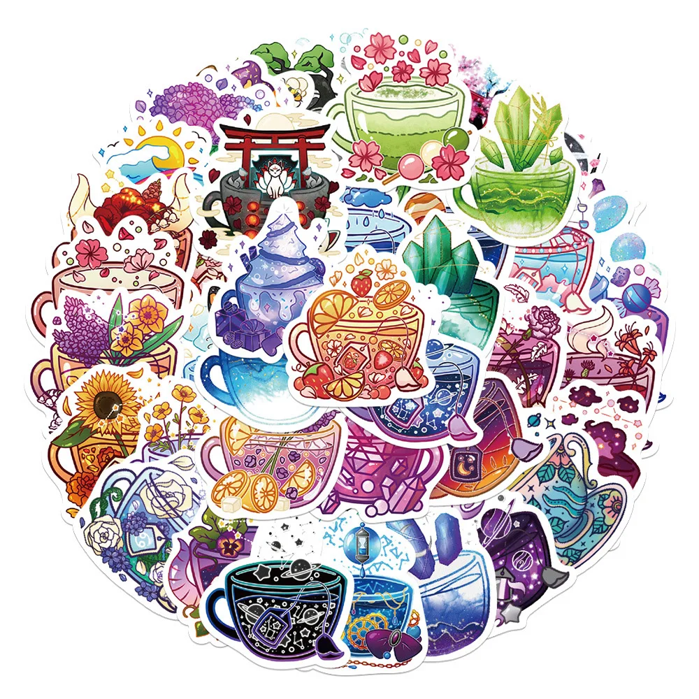 

10/30/49pcs INS Style Colorful Mug Sticker Aesthetic for Water Bottle Laptop Tablet Waterproof Kids Sticker Graffiti Decals Toy