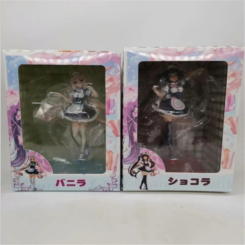 Аниме-фигурка нейкопара 17 см парад ваниль чокола привлекательная девушка