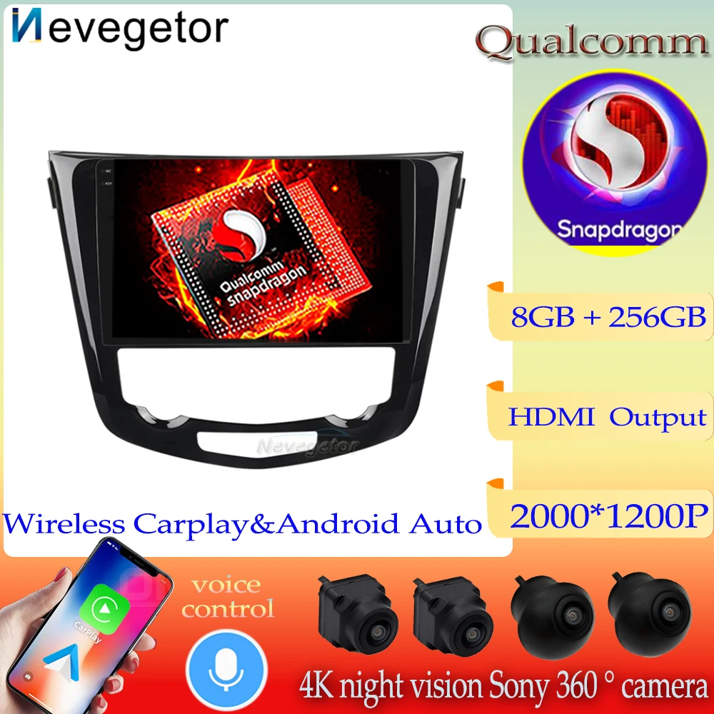 

Qualcomm Snapdragon Android 13 For Nissan X-Trail Xtrail X - Trail 3 T32 2013 - 2017 Car Multimedia Stereo Radio DVD CarPlay BT
