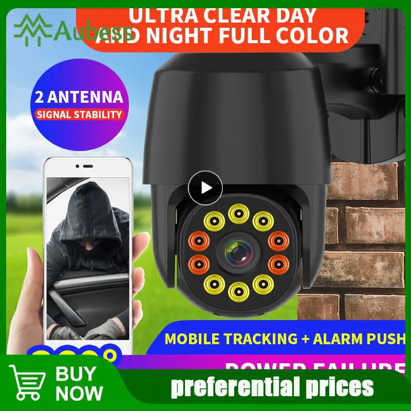 

Wireless IP Camera Waterproof 4X Digital Zoom Speed Dome Super 1080P WiFi Security CCTV Camera Audio AI Human Detection