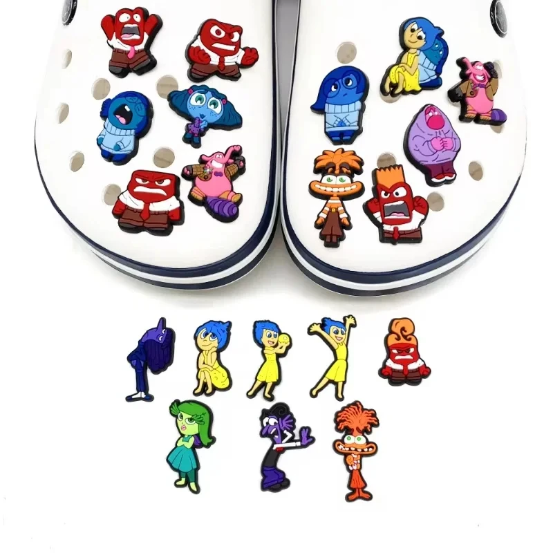 Miniso Disney Inside Out Series Набор подвесок для обуви с героями мультфильмов Аниме Joy Sadness Anger