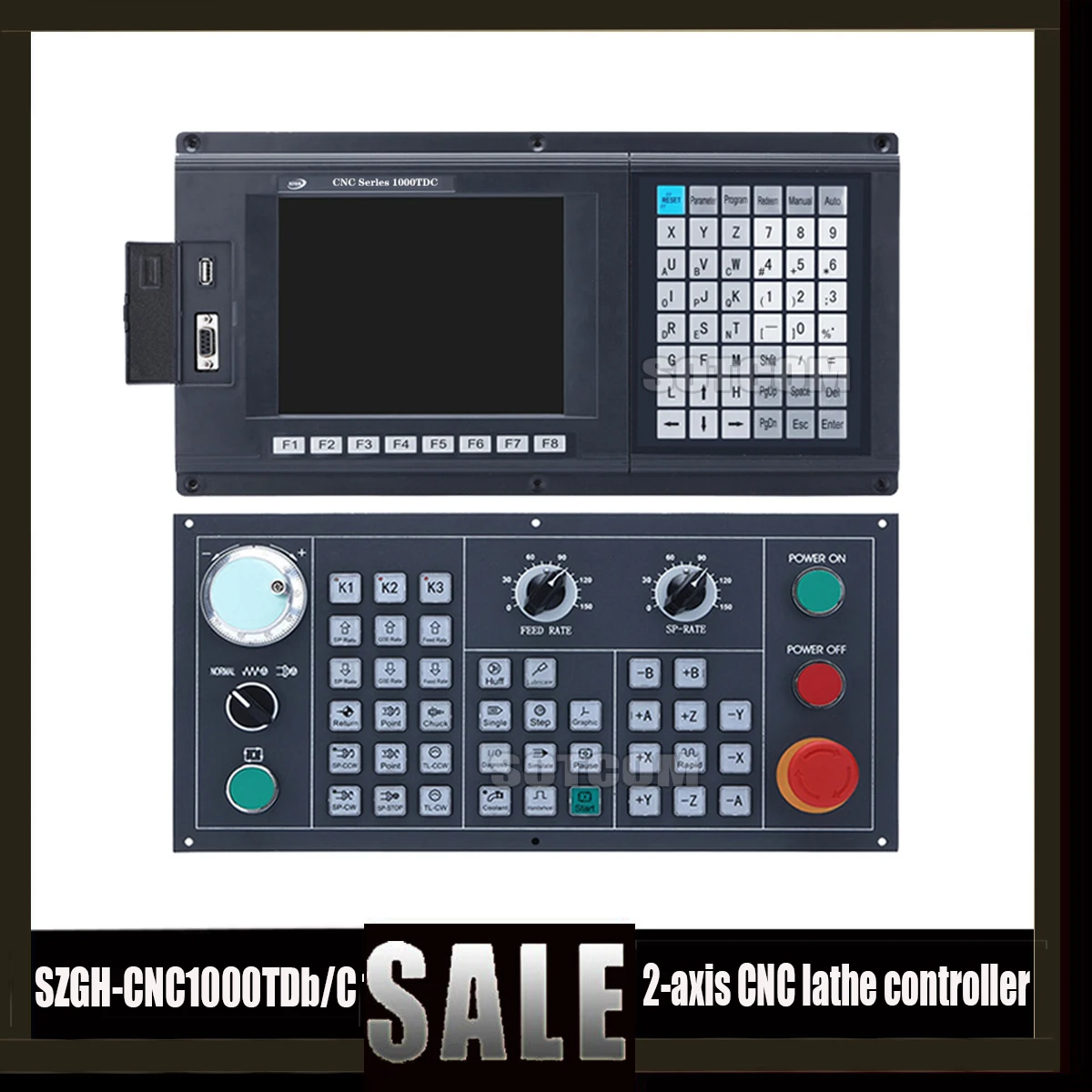 Устройство управления ЧПУ новая английская панель Plc и макрофункции 2-осевой