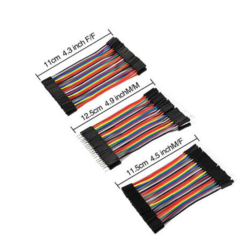 

120pcs Dupont Cable 10cm Dupont Line Male To Male + Male To Female + Female To Female Jumper Wire Connector Breadboard Diy Kit