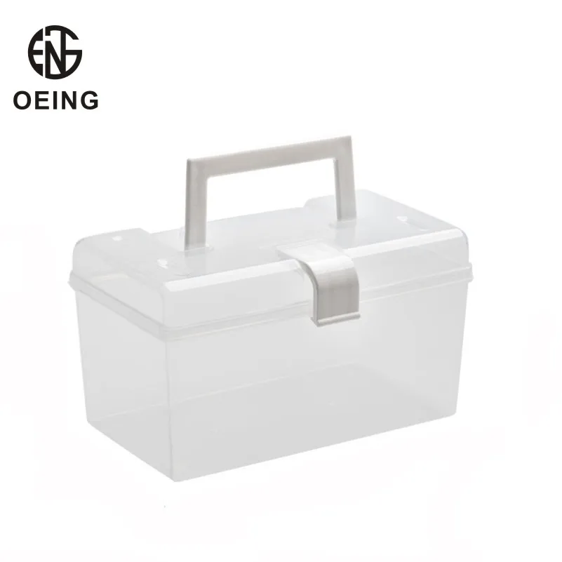 

Household Mask Storage Box Dustproof Sealed Large Capacity with Handle Box Waterproof and Dustproof Sundries Storage Box