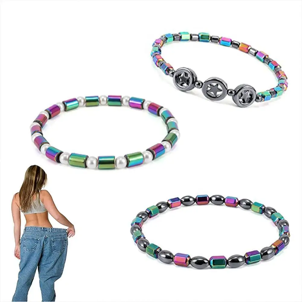 

Magnet Slimming Bracelet Men Women Magnetic Therapy Bracelet Anklet Promote Blood Circulation Weight Loss Health Care Jewelry