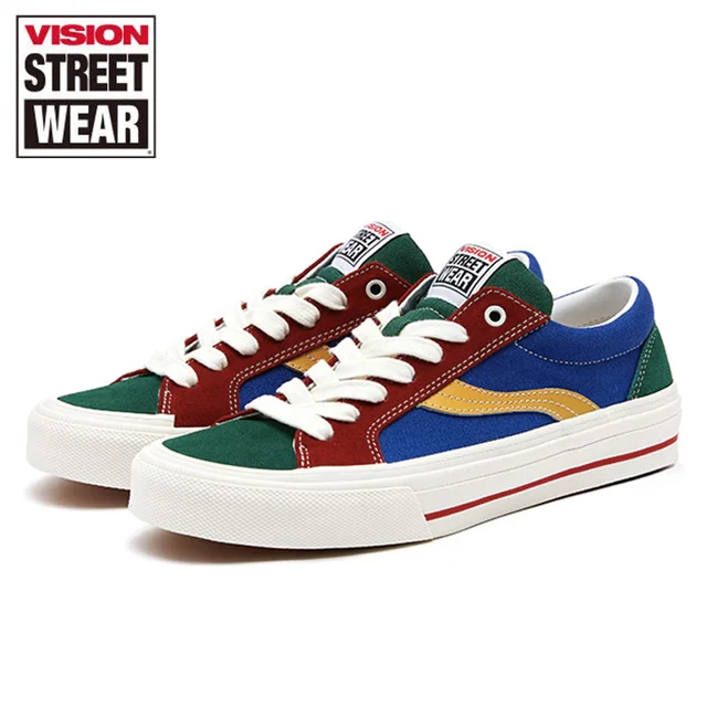 VISION STREET WEAR Sneakers Low-top Canvas Shoes for Men and Women Casual Shoes Canvas Shoes Street Sports Shoes Sneakers Men 5
