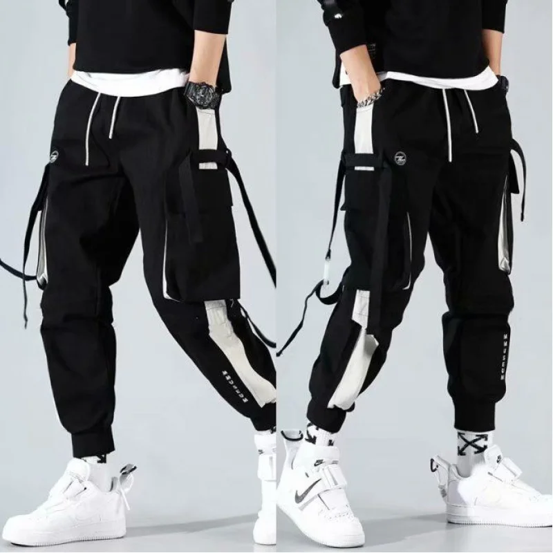 

Новый Национальный Модный комбинезон, мужской свободный хип-хоп, модный брендовый трендовый повседневный комбинезон с прострочкой на щико...