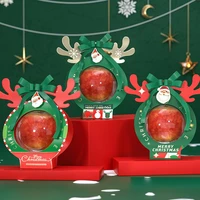 useful christmas gift box adorable party supplies xmas chocolate packaging handle box xmas gift box christmas apples box