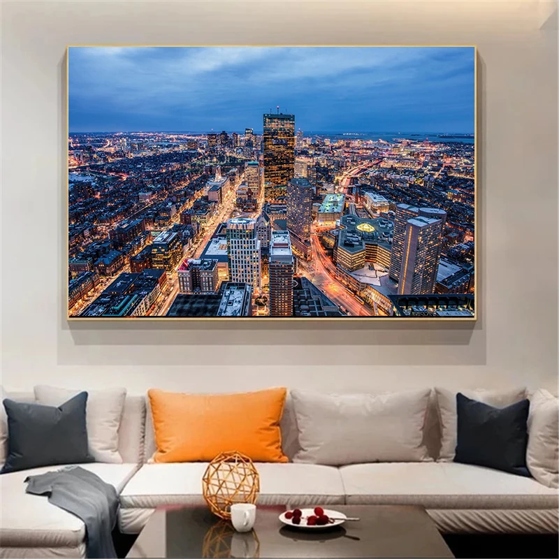 Холст Империя здание Нью-Йорк Плакаты постеры стены Искусство картины Домашний