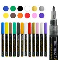fine tip marker pens for coloring easy to ink diy 12 colors acrylic drawing marker pens bullet journals supplies not easy to