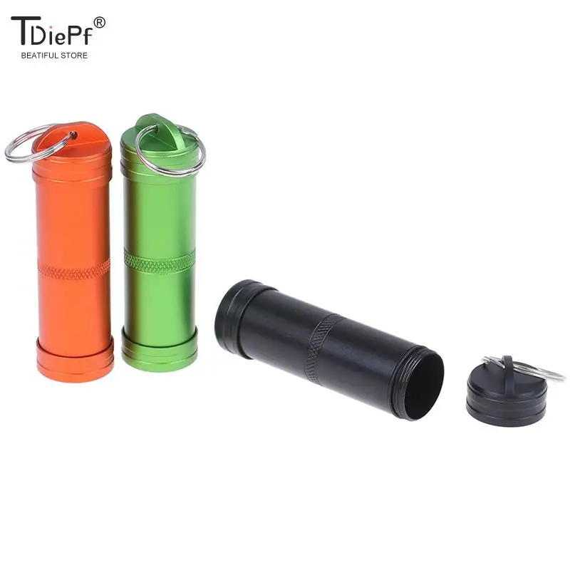 

1 шт для любителей активного аварийного выживания Водонепроницаемый таблетница Кэш наркотиков держатель брелок контейнер медицинский ящи...