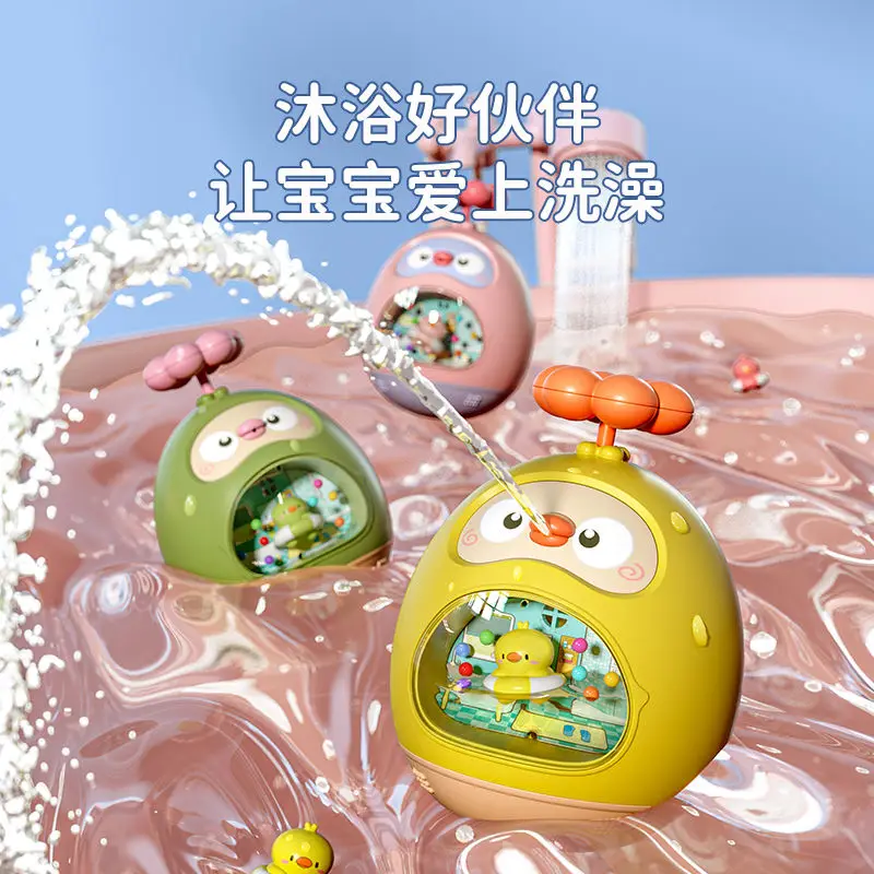 

Baby Toys Baby Bath Toys Duck Water Gun Bath Toys for KidsTumbler Swimming Floating Toy Bath Toy Bathroom Beach Gifts