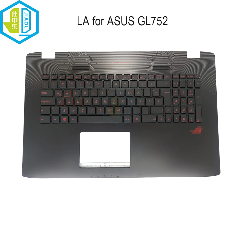 

Latin Palmrest Keyboard Backlit for ASUS ROG GL752VW GL752VM GL752 laptop backlight Keyboards upper case 13NB0941AP0901 90NB0A41