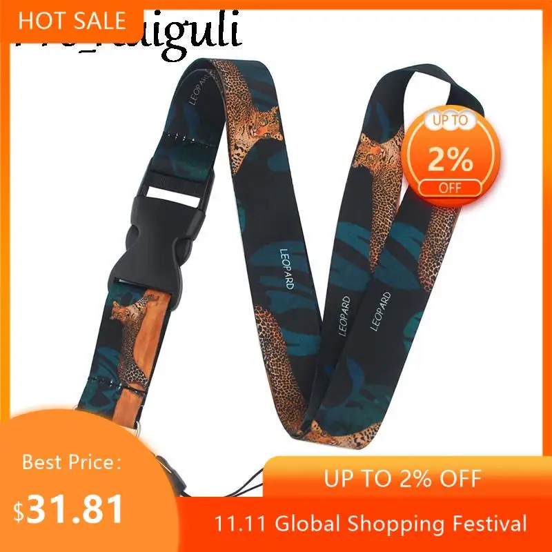 

30 шт. обезьяна шимпанзе Леопардовый ремень для Ключ Телефон классный шейный ремешок для Камера свисток удостоверение личности милый тесьма...