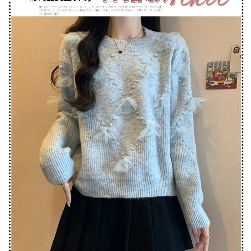 Марлевый дизайн с бабочкой мягкий восковой пуловер свитер для женщин одежда