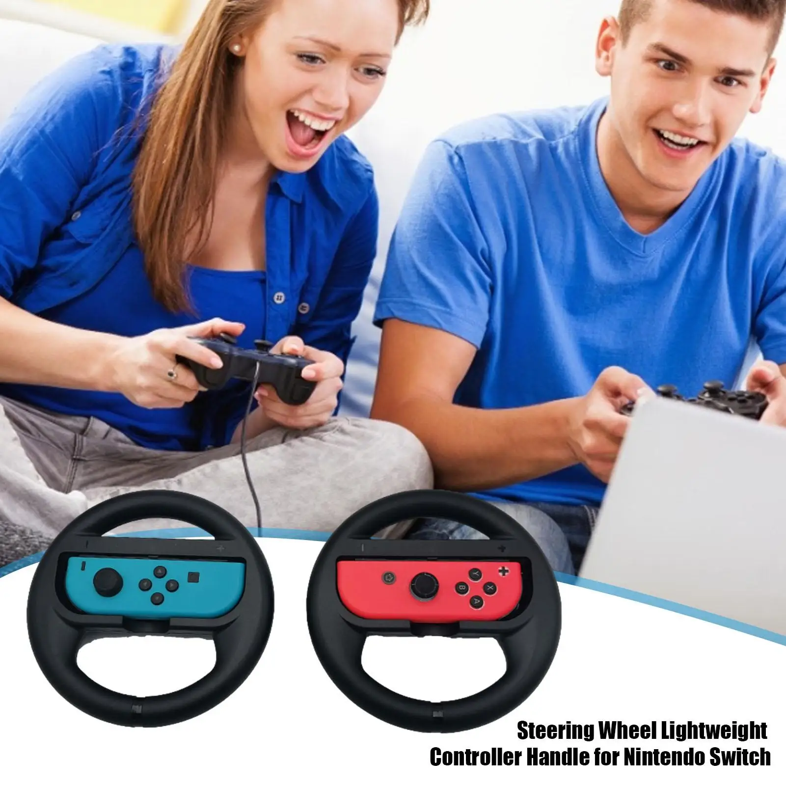 

Steering Wheel Lightweight Controller Handle for Nintendo Switch