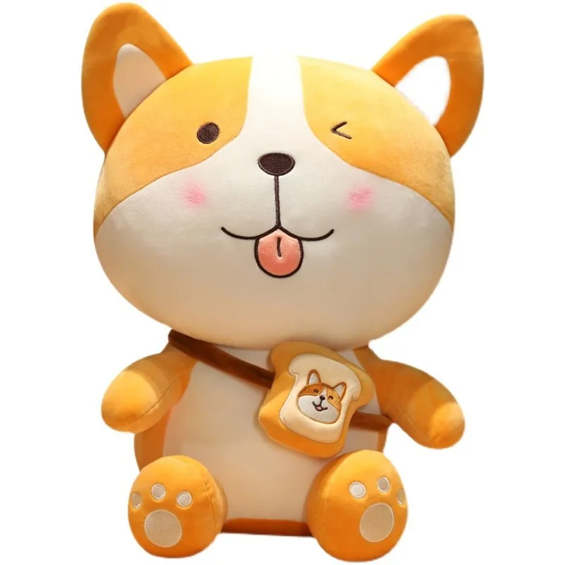 

Chubby Shiba Inu and Corgi Plush Toys Kawaii Animal Plush Dolls Baby Soother Pillow Children's Animal Rings Gifts for Babies