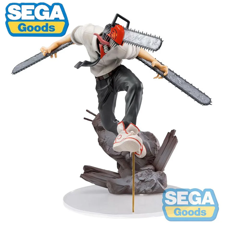 

16CM Denji Anime Figure SEGA Original Chainsaw Man Collectible Model Dolls Can be assembled Ornaments Birthday Toy For Gifts