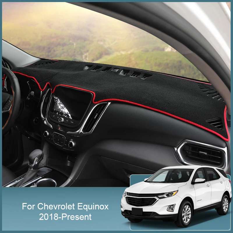

Car Styling Dashboard Cover Protective Pad Artificial Sunshade Carpet Auto Accessories For Chevrolet Equinox 2018-2024 RHD&LHD