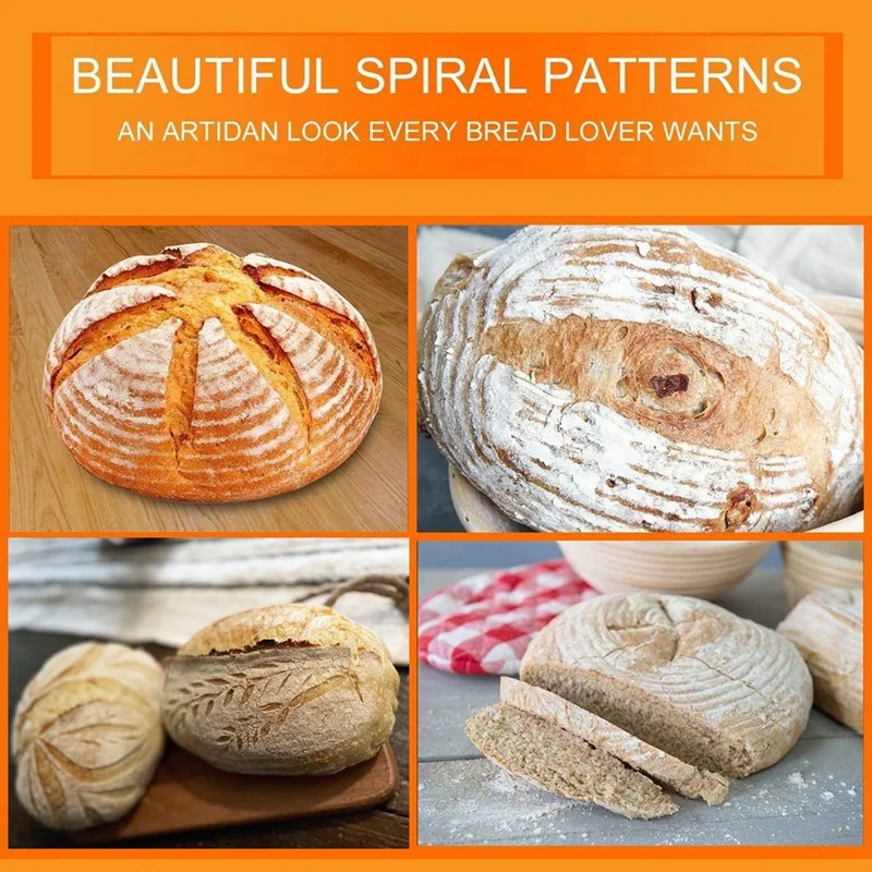 Набор из 2 корзин для расстойки хлеба 10-дюймовые овальные принадлежности выпечки