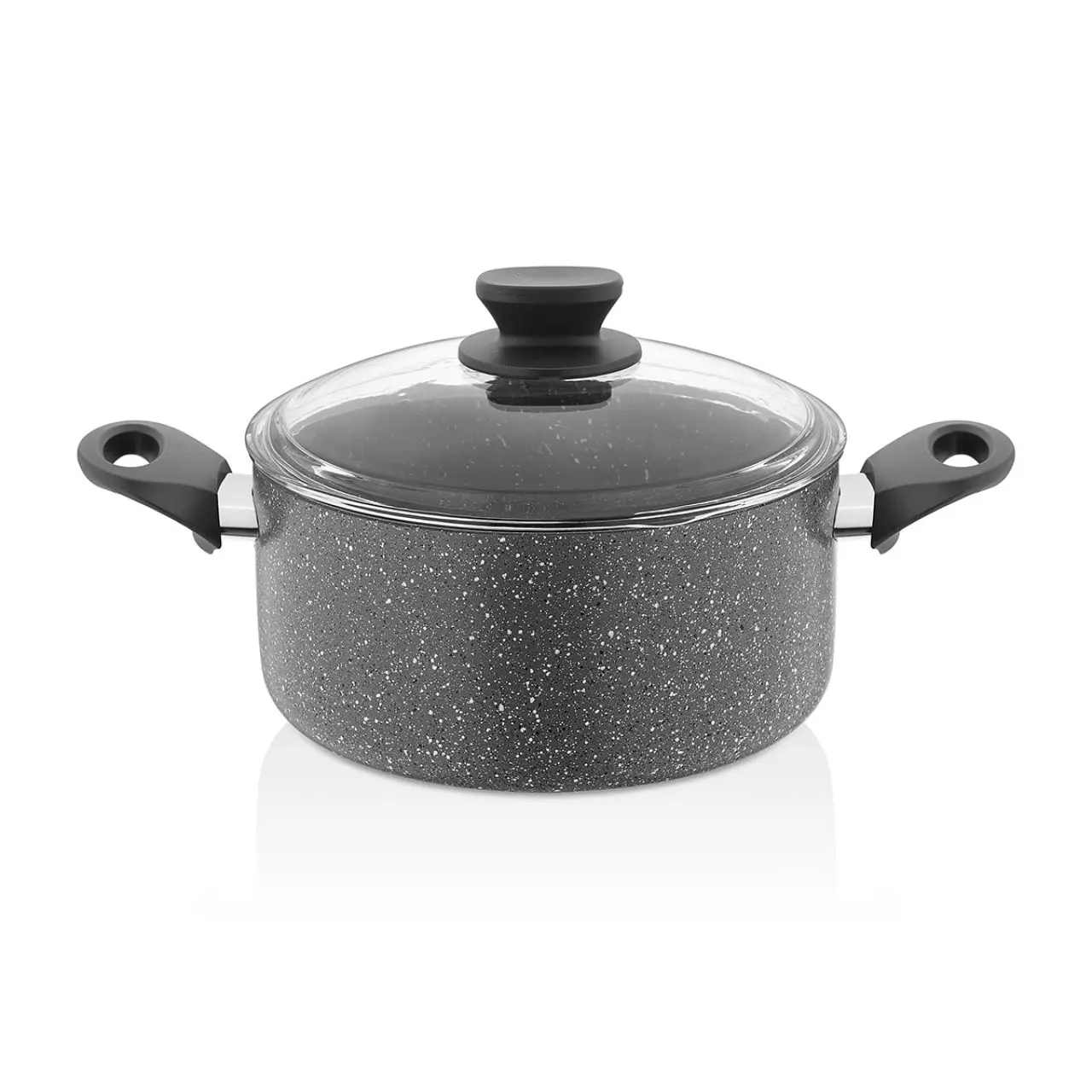 

Gray color 22 CM deep pot