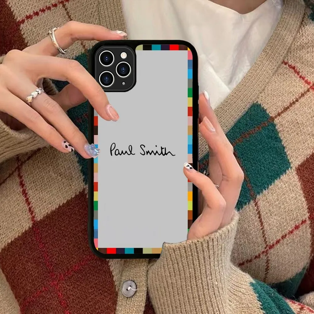 Модный силиконовый чехол для телефона S-Smith P-Paul из ПК + ТПУ iPhone 11 12 13 14 15 16 Plus Pro Max