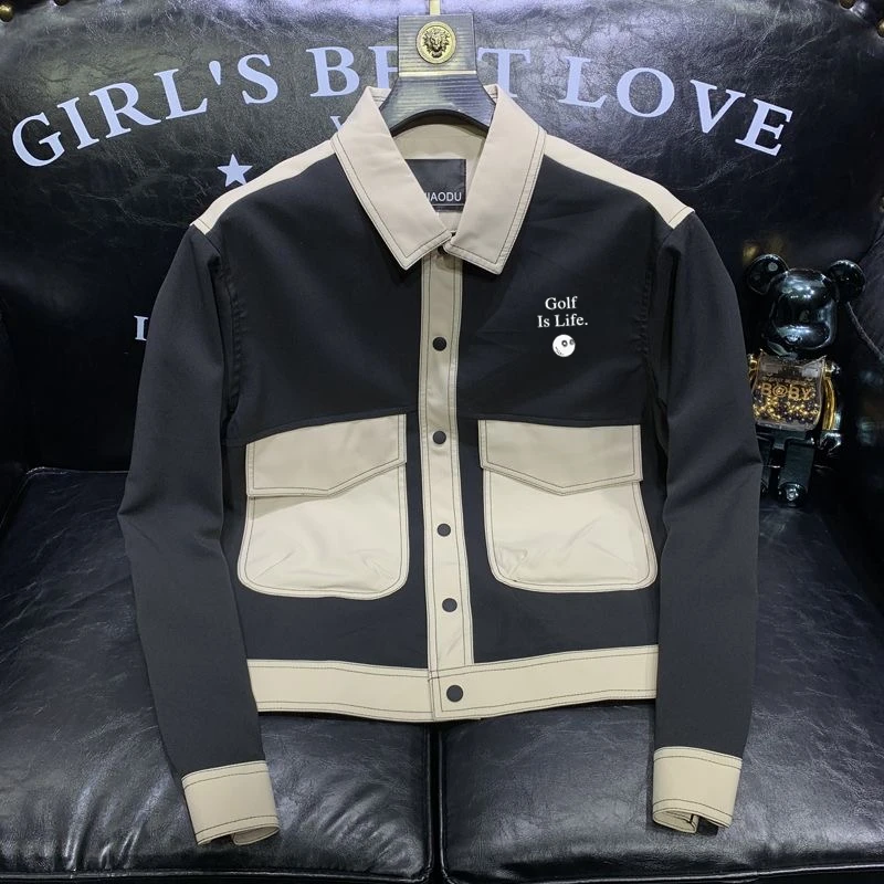 Autumn Men's Windbreaker Golf Jacket Outdoor Camping Cycling Travel Casual Fashion Men J.LINDEBERG Golf Clothing Jacket