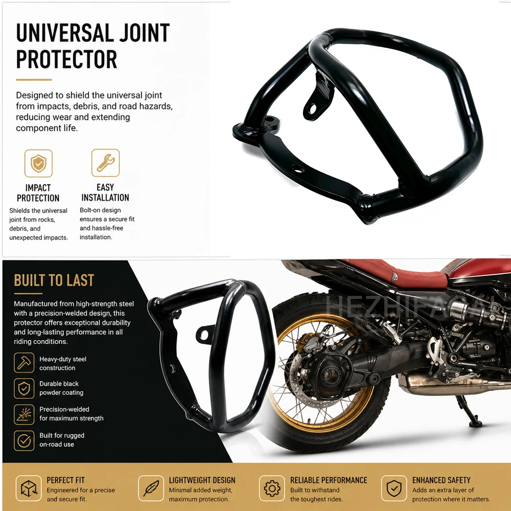 Фото Защитная дуга для мотоциклов BMW R12, R12nineT, R12GS, модифицированная, с защитой оси вала, аксессуары 2024-2025 гг. №1