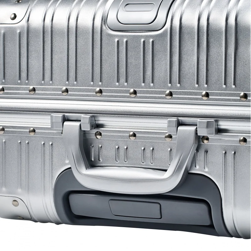 Aluminum Magnesium Alloy Trolley Case Frame Boarding Luggage Travel Password Box Grande Valise De Voyage Suitcases Free Shipping