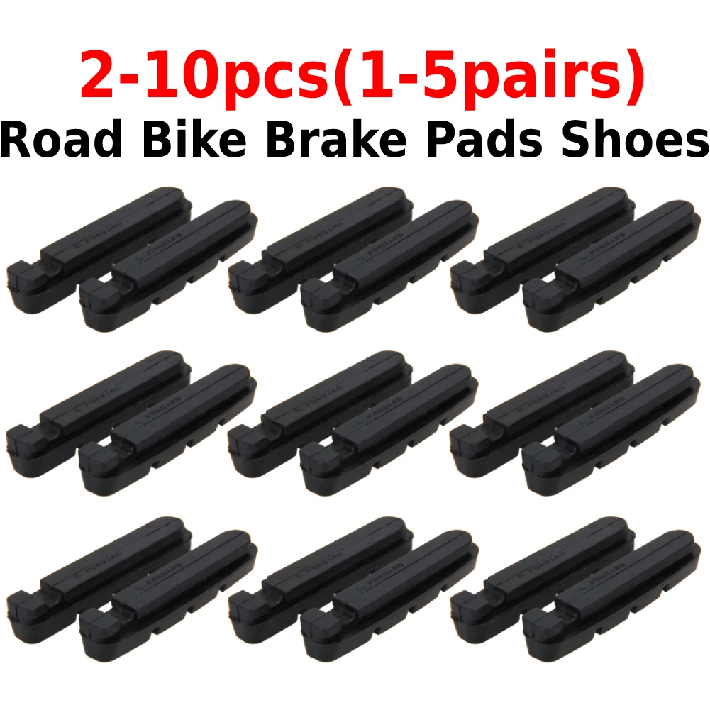 

1-5 Pairs Road Bike Brake Pads Shoes for Alloy Rims Dura Ace Ultegra 105 Bicycle v brake Shoes Durable Bicycle Brake Tools